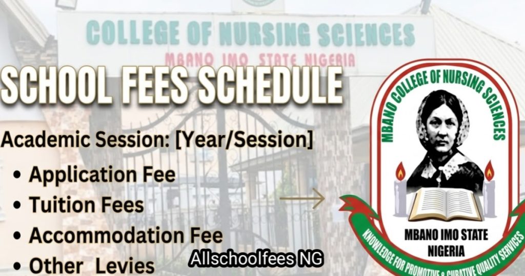 College of Nursing Sciences Mbano school fees