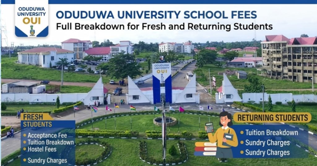 Oduduwa University School Fees 2026/2027: Full Breakdown for Fresh and Returning Students